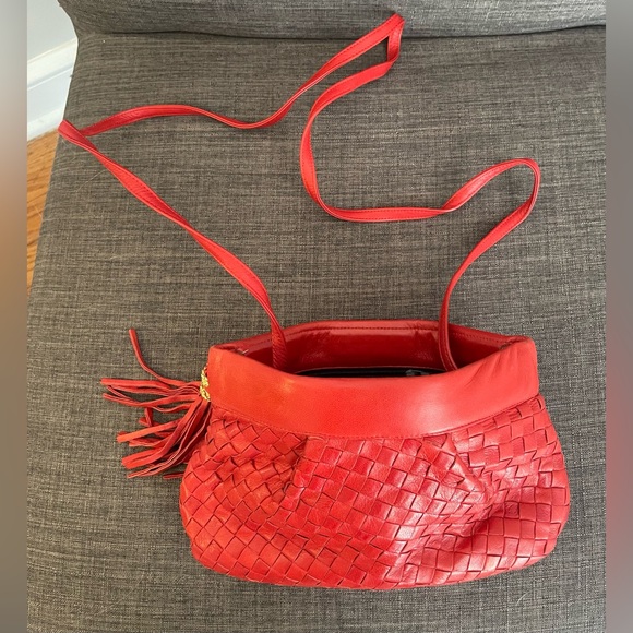 Jay Herbert Vintage Red Shoulder Bag Made in the USA - Picture 7 of 8